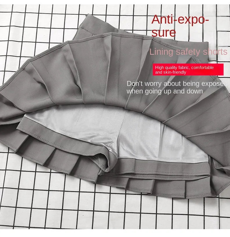 High Waist Mini Pleated Skirt