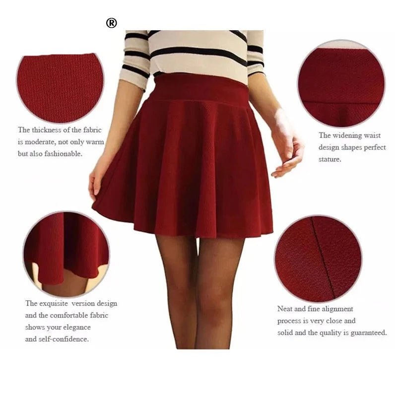 Elegant Elastic Mini skirt