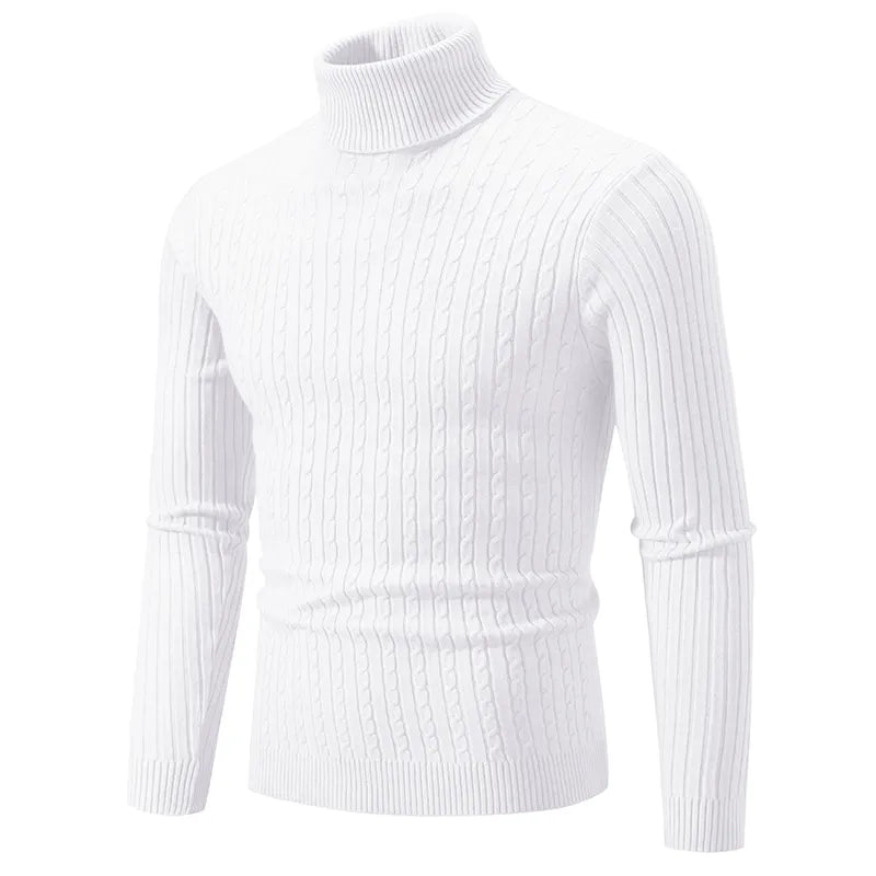 Men's Knitted High Neck Sweater