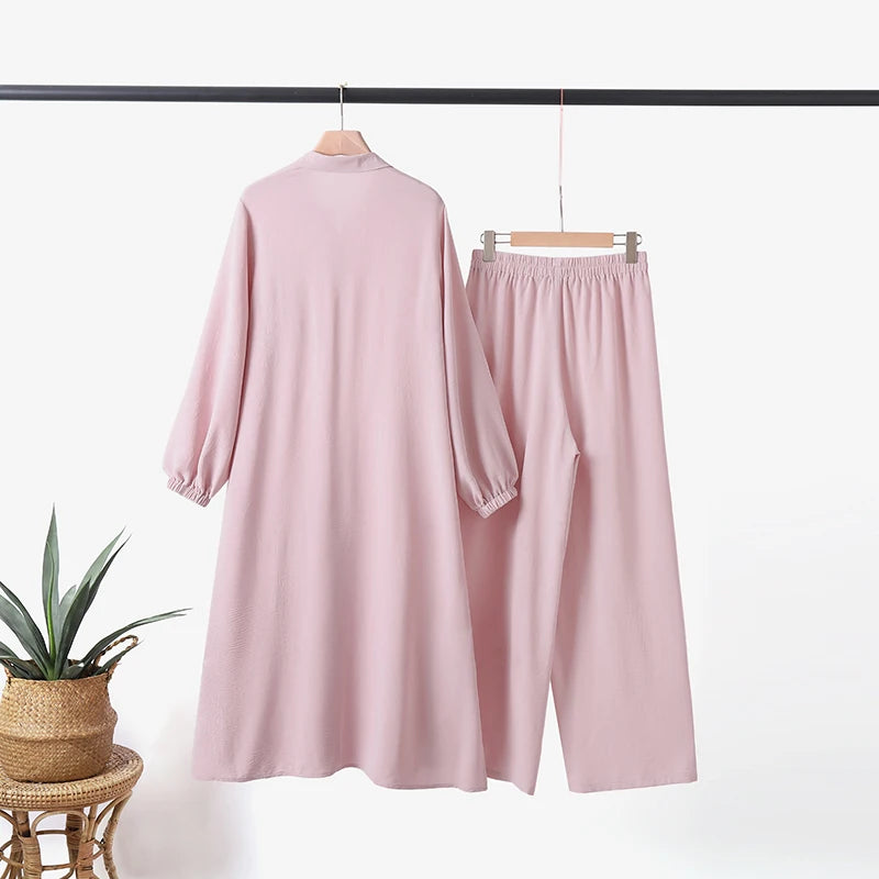 Modest Long Shirt With Trouser