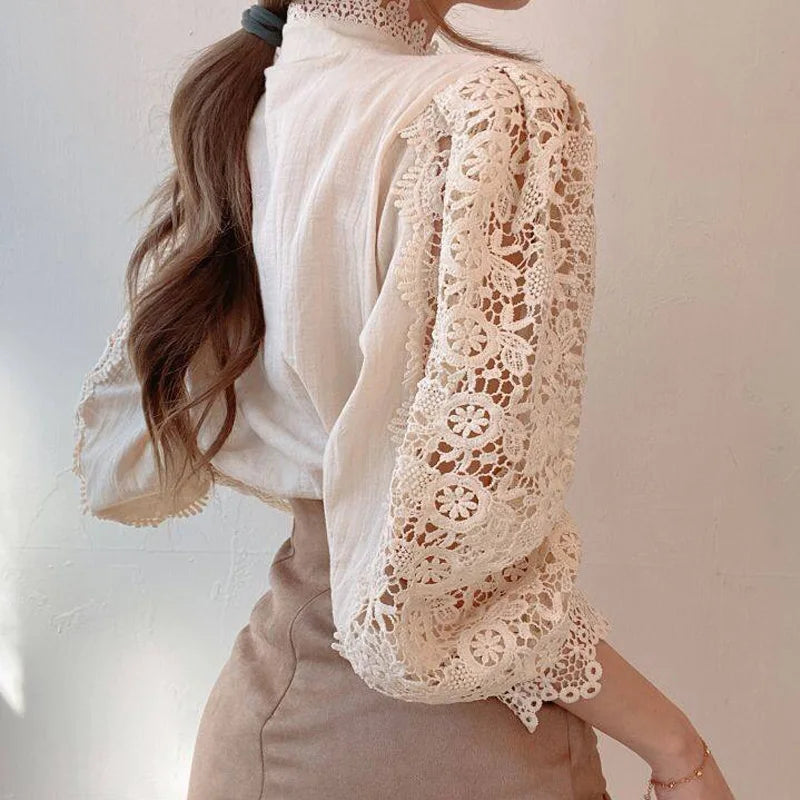 Vintage Lace Blouse Shirts