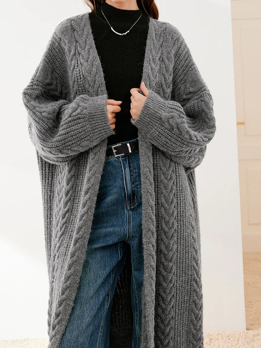 Warm knitted Long Cardigan