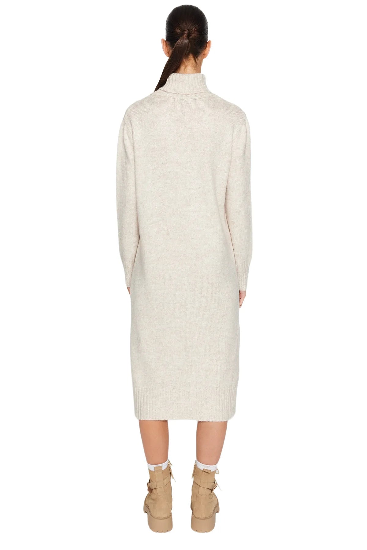 Trendy Straight Midi Long Sleeve Casual Oversize Dress