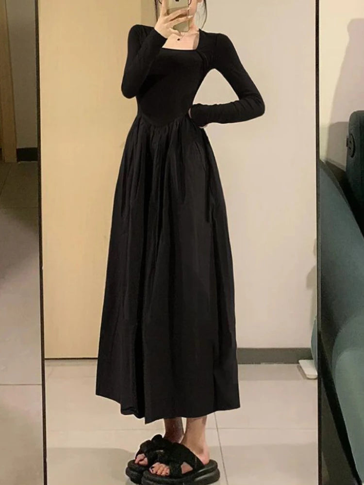 Long Black Vintage Dress