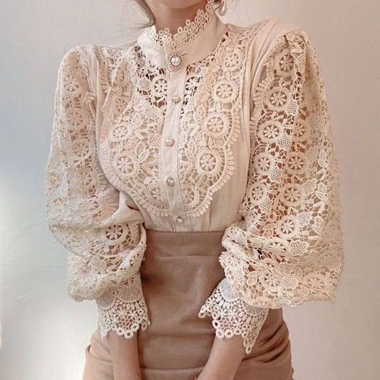 Vintage Lace Blouse Shirts