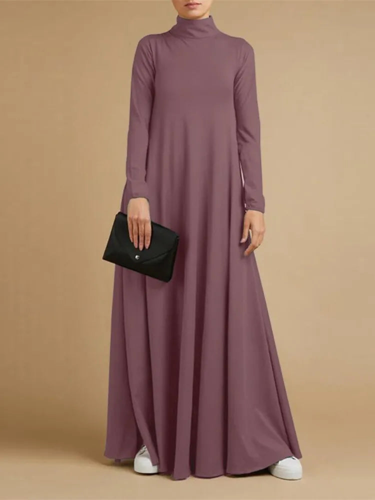 Turtleneck Long Sleeve Dress