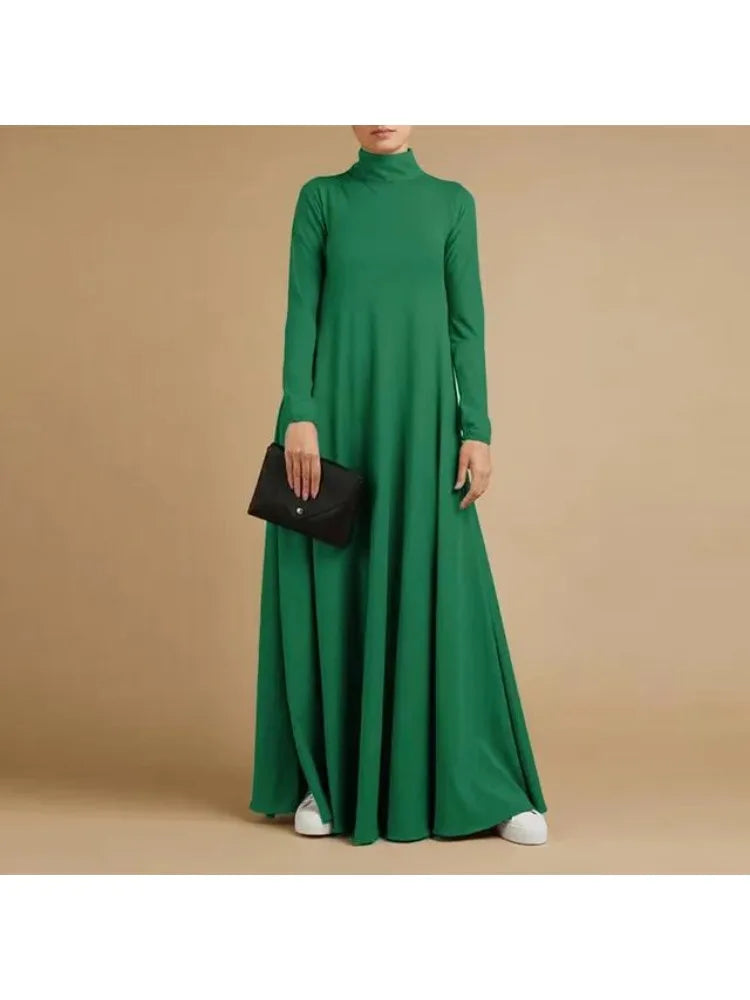 Turtleneck Long Sleeve Dress