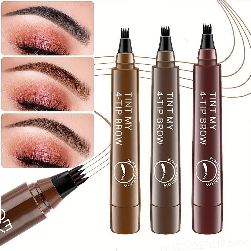 4 Point Eyebrow Pencil Maquillajes Para Mujer Waterproof Pen