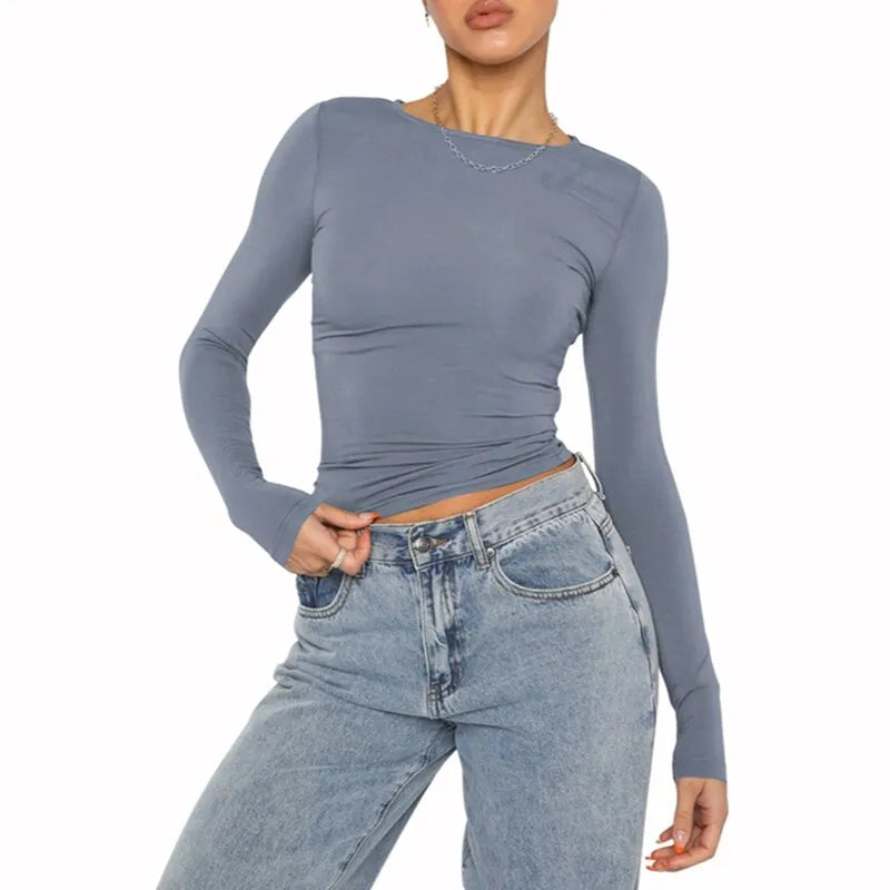 Slim Cropped Tops