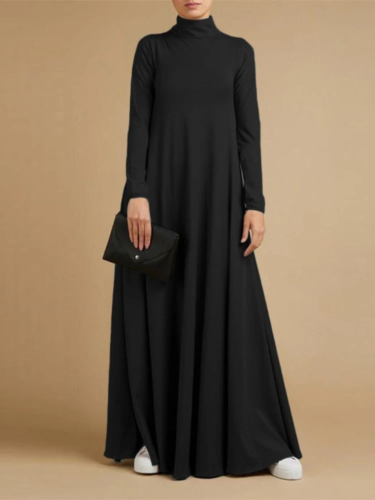 Turtleneck Long Sleeve Dress