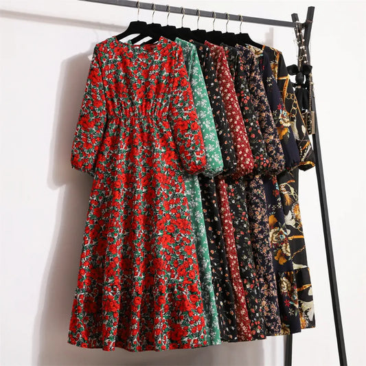 Chiffon Floral Dresses