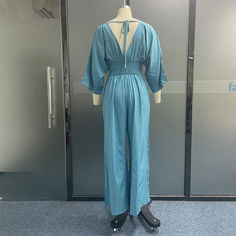 Beautiful bat sleeves Jumpsuit