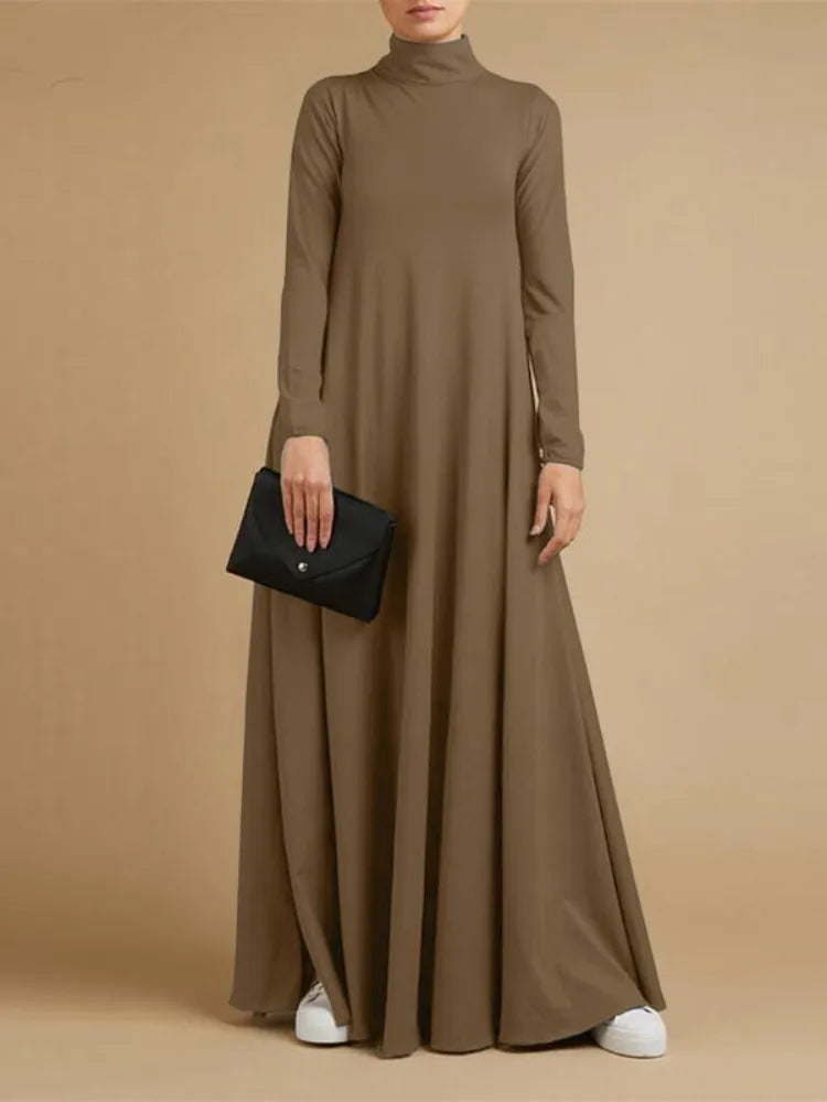 Turtleneck Long Sleeve Dress