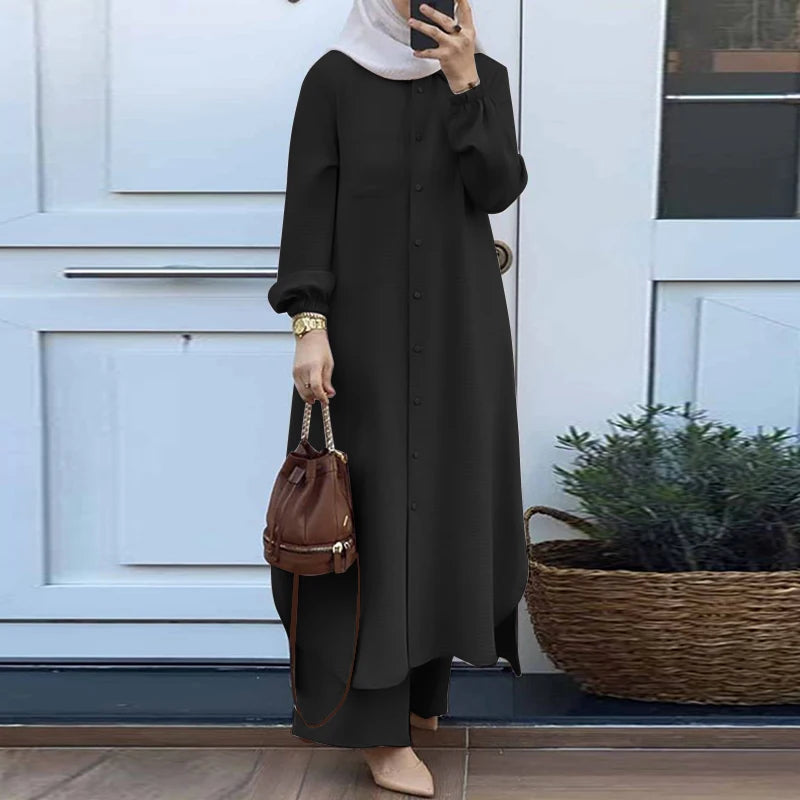 Modest Long Shirt With Trouser