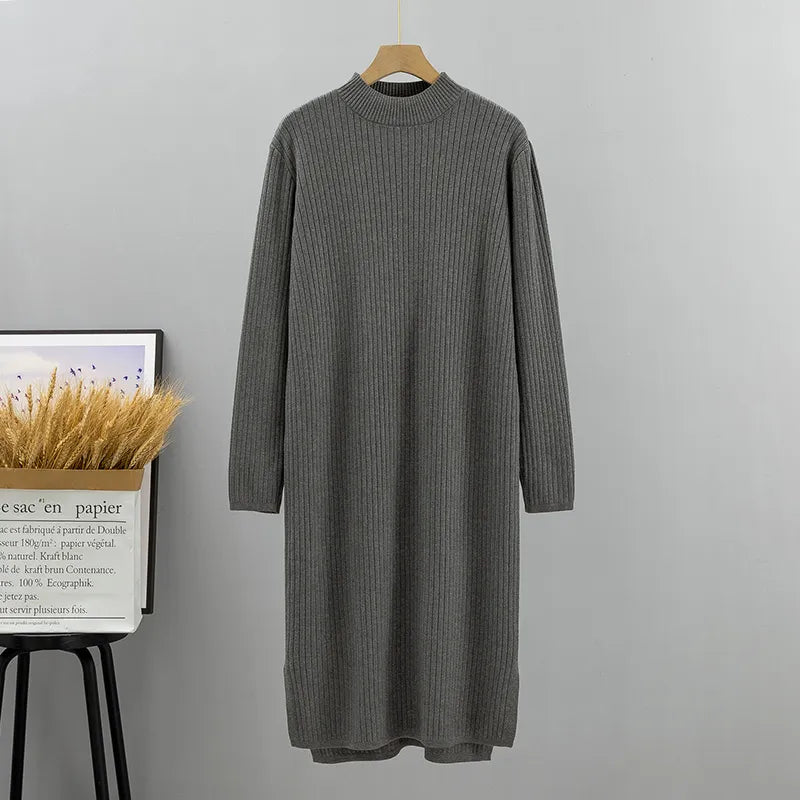 Thick Knitted Women Sweater Dress