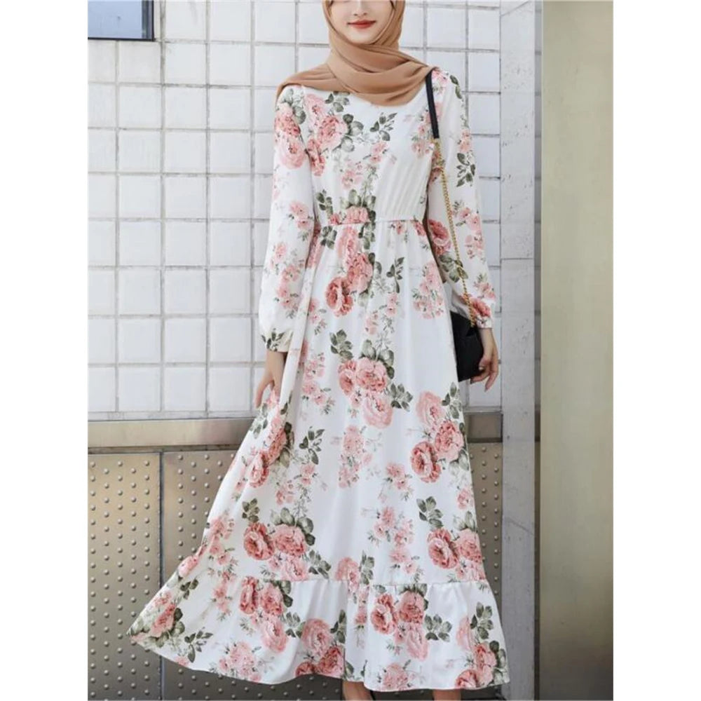 Spring Summer Floral Maxi Dress