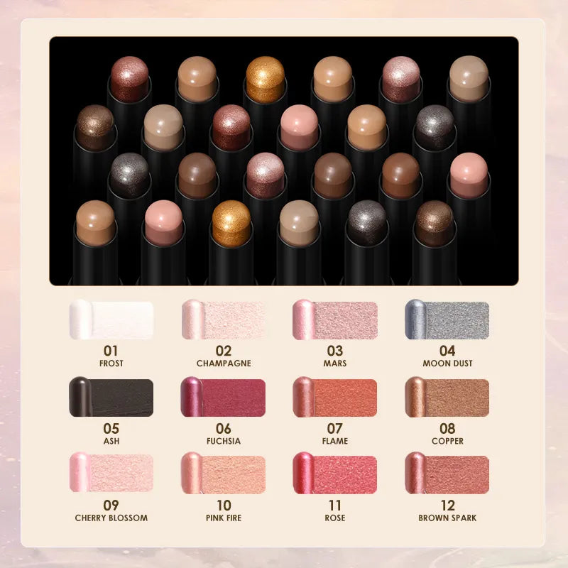 24 Colors Waterproof Eyeshadow